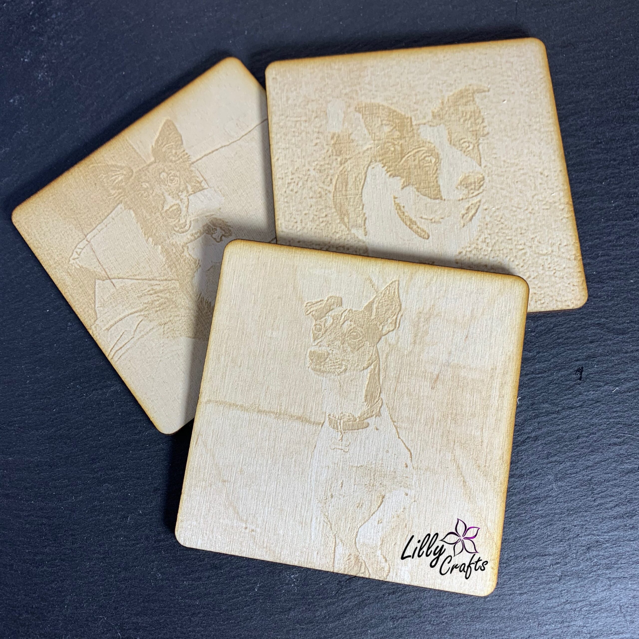 Personalised Engraved Wooden 10cm Photo Square - Image 6
