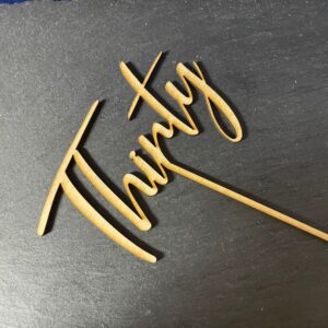 Personalised Wooden Cake Topper any text or design