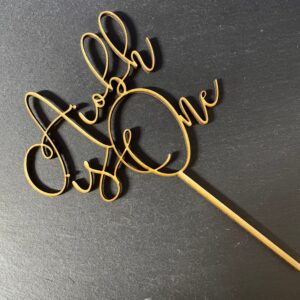Personalised Wooden Cake Topper any text or design