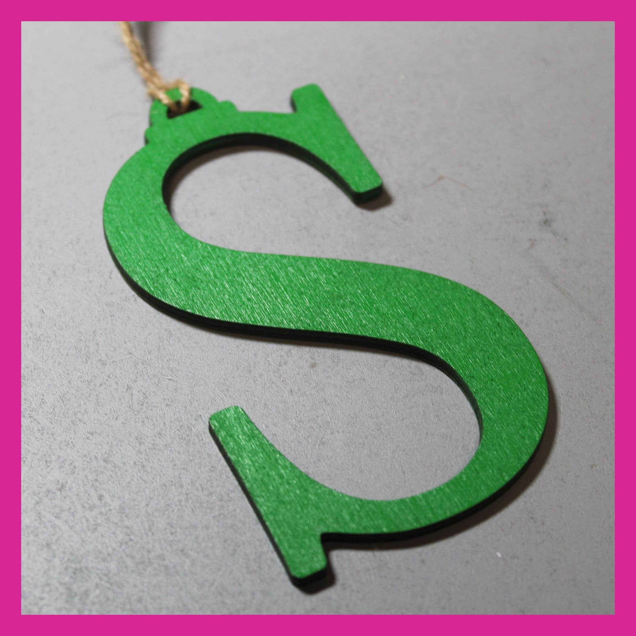 Personalised Simple Serif Initial Decoration - Choice of colours