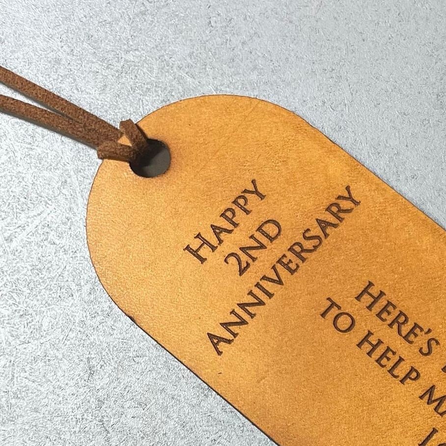 Personalised Engraved Leather Bookmark - Image 5