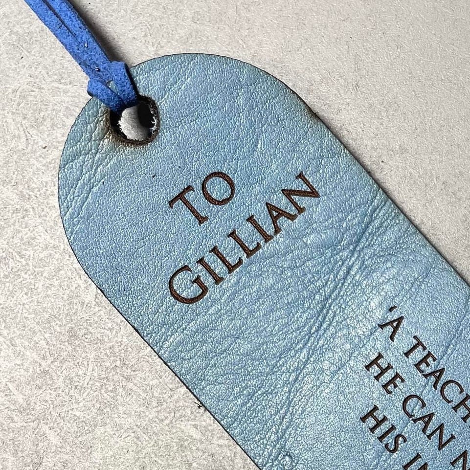Personalised Engraved Leather Bookmark - Image 7