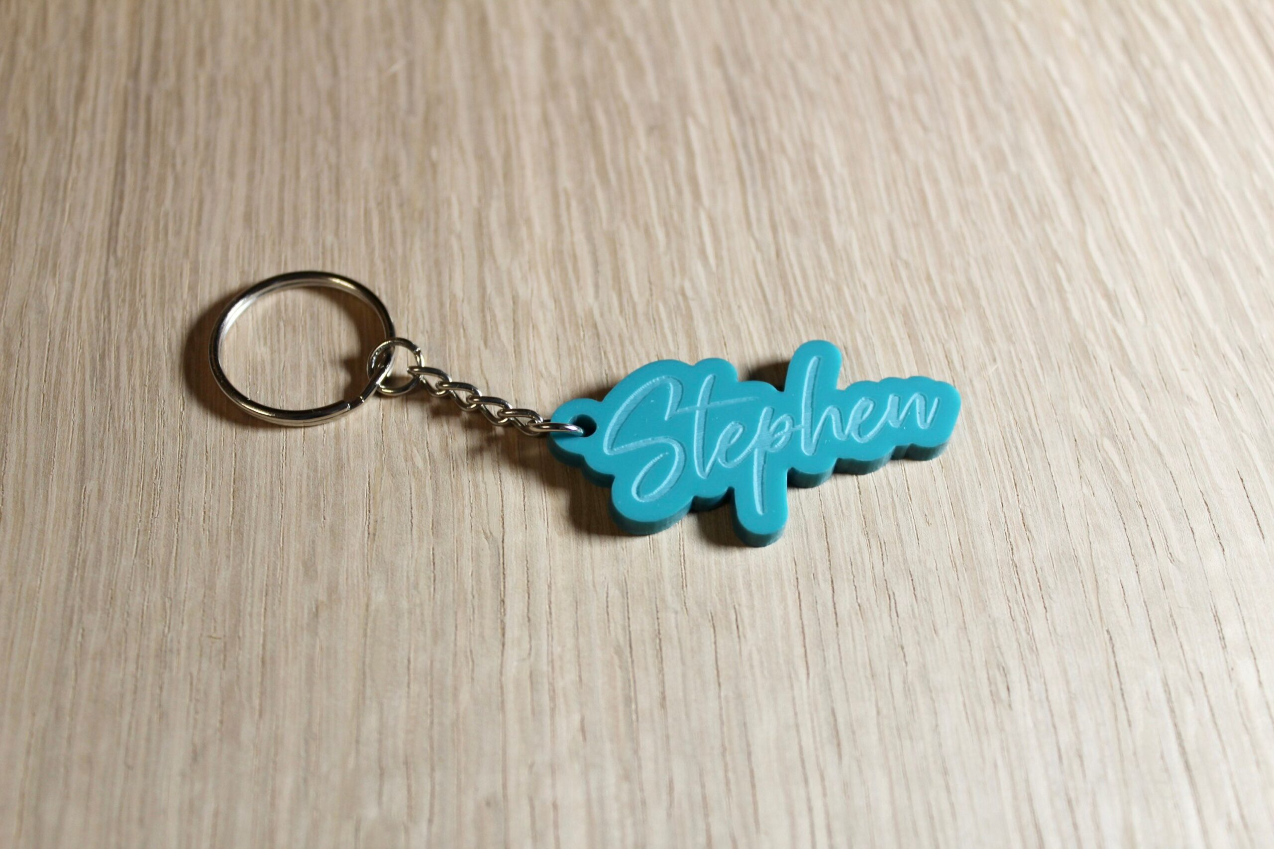 Personalised Engraved Acrylic Name Keyring Gift - Any Name - Image 3