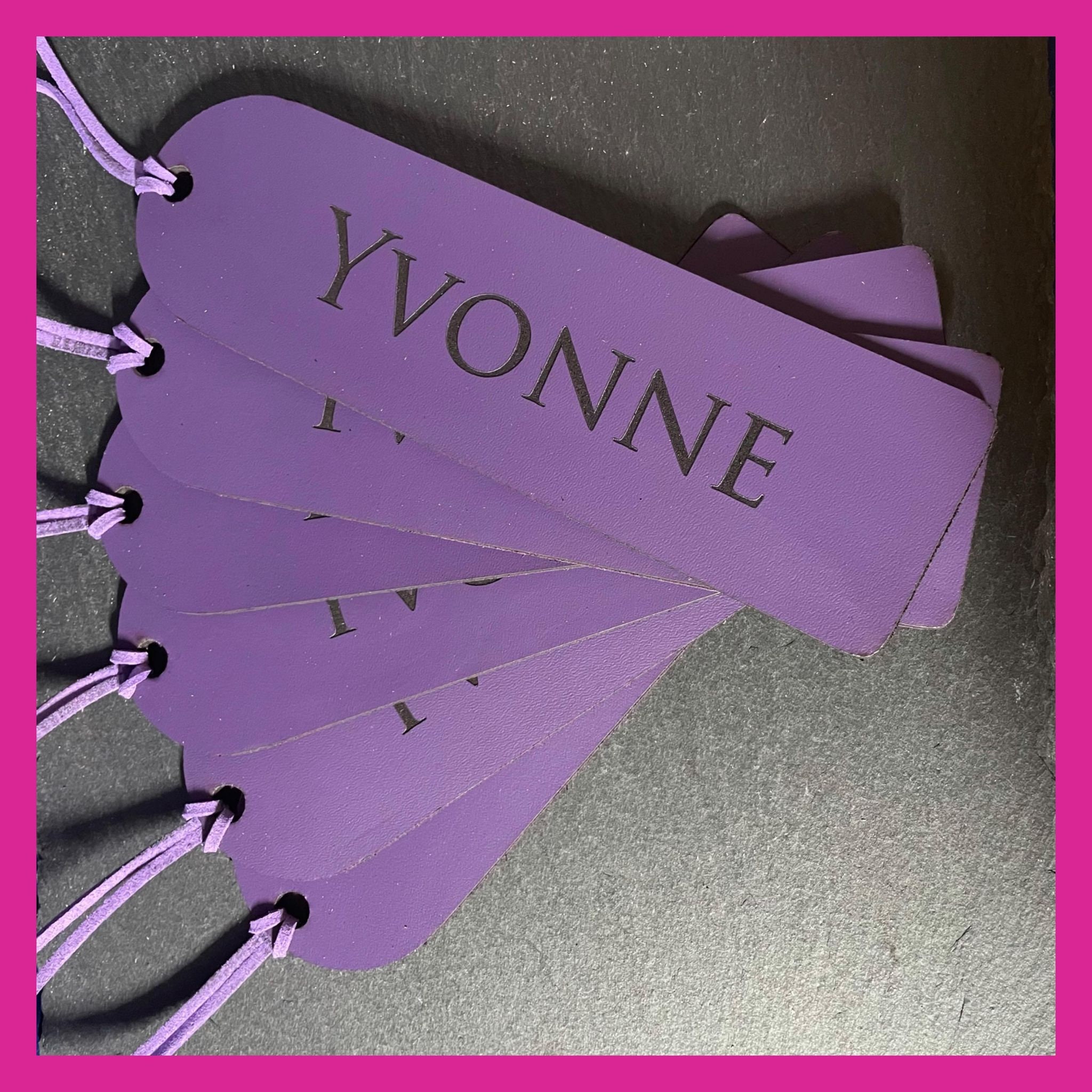 Personalised Engraved Leather Bookmark