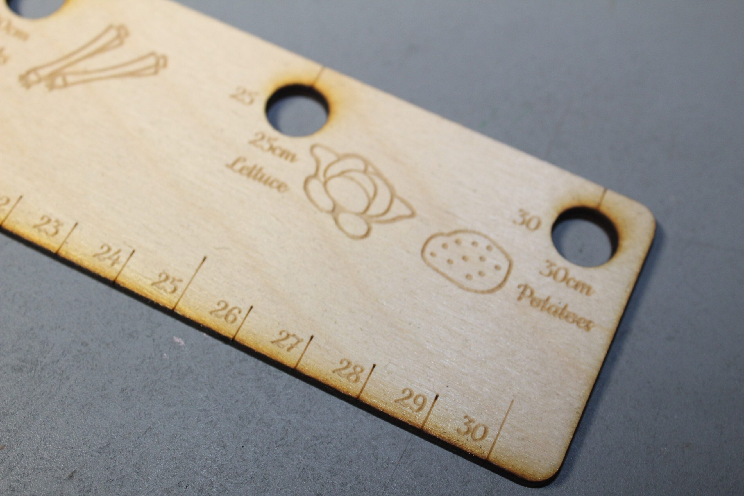 Personalised Engraved Wooden Seed Planting Ruler - Allotment Gardener Gift - Image 5