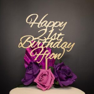 Personalised Wooden Cake Topper
